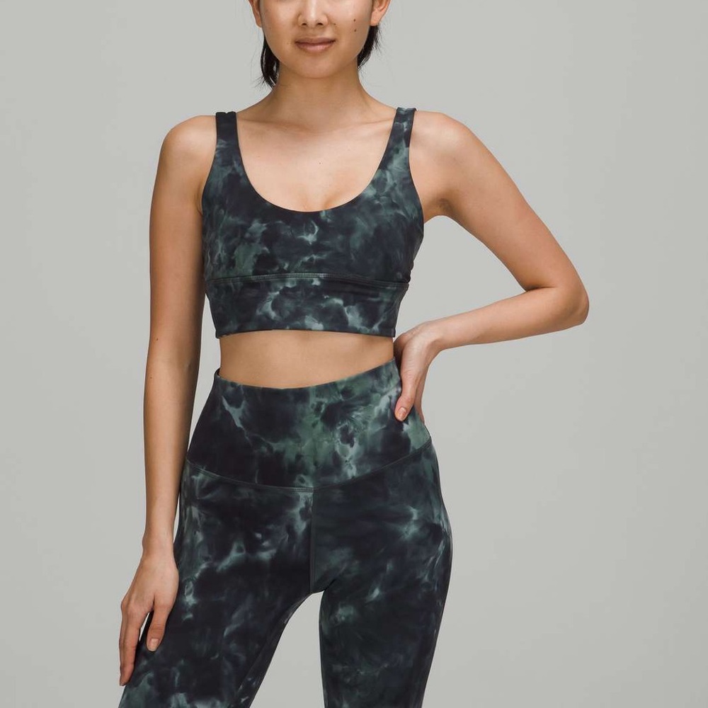 Lululemon Align Reversible Bra 10 Diamond Dye Silver Blue Tidewater Teal Grey